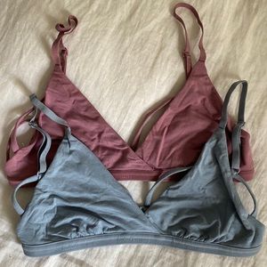 LULULEMON BUTTER SOFT TRIANGLE, ADJUSTABLE BRAS (2) - size SMALL